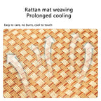 Pet Summer Mat Cute Dog Cooling Sofa Breathable Small Dog Bed Cushion Moistureproof Rattan Wear Cat Mat Accessories