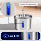 Fuente Automática de Acero Inoxidable 2.2L para Perros y Gatos